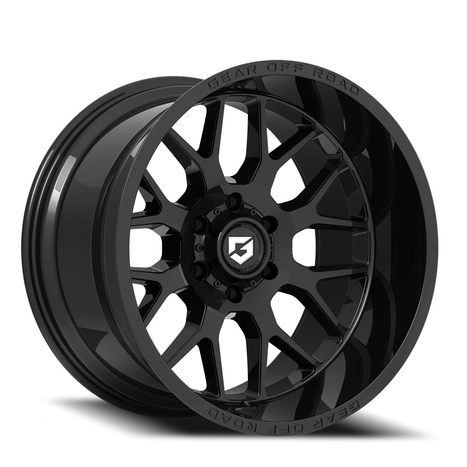 GEAR OFF ROAD 763B RAID 18X9 GLOSS BLACK/MILLED ACCENTS